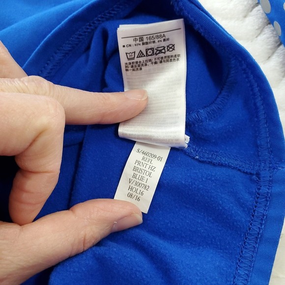 Gapfit Reflective Pullover Half Zip Activewear Bristol Blue Thumbhole Size Small - Picture 8 of 12